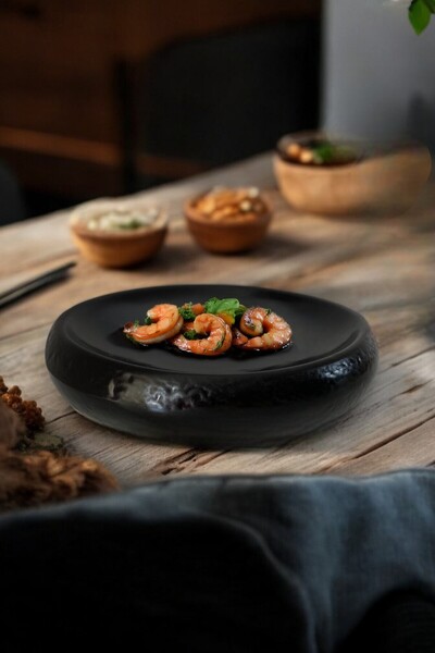 İREA PORSELEN Plume Porselen 25cm Düz Servis Sunum Tabağı