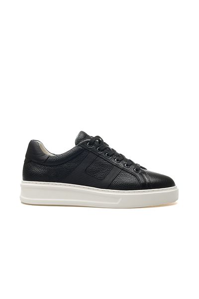 Libero Men's Genuine Leather Sneaker Sneakers 25Y L5553 m Black