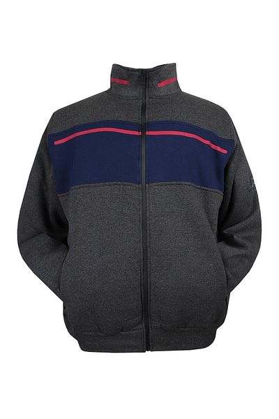 marufshop Ανδρικό Sweat Dekons Anthracite 3 νήματα μεγάλου μεγέθους