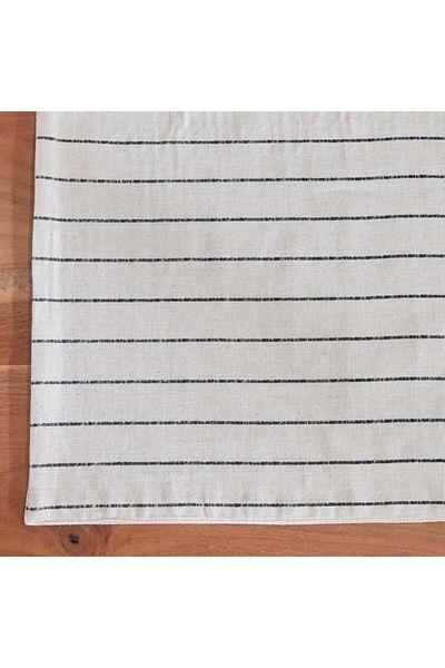Home Box Noir Stripe Table Placemat 33x48 cm