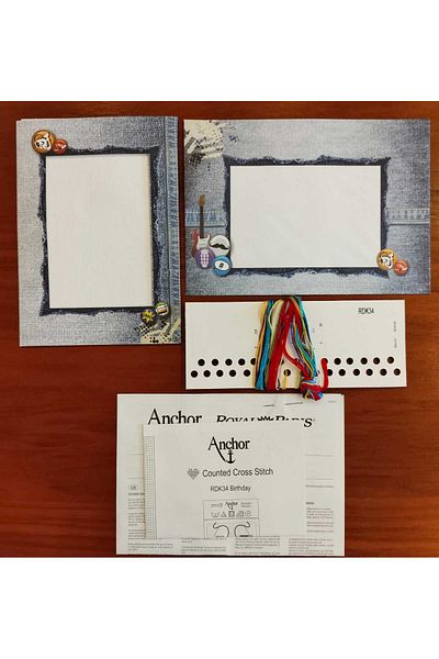 Anchor DIY Greeting Card Cross Stitch Embroidery Kit 21X14.8Cm