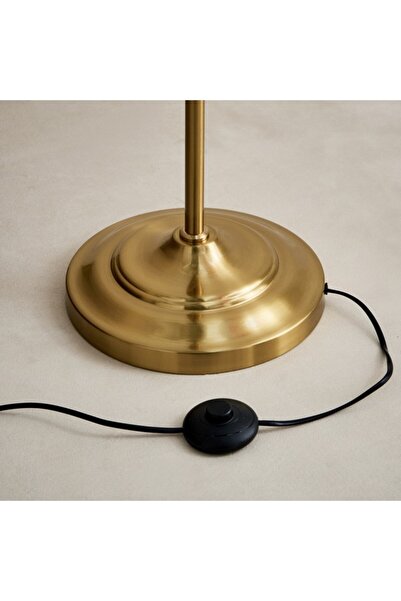 Home Box Deme Grame Metal Floor Lamp with Linen Shade 167 cm