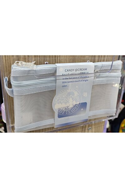 bundle island Geantă transparentă din plasă cu 2 compartimente (22cm*12cm)