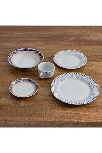 Home Box Atlanta 20-Piece Linear Luxe Dinner Set