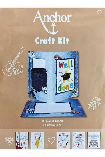 Anchor Kit de broderie cu punct în cruce pentru felicitări DIY 21x14,8cm
