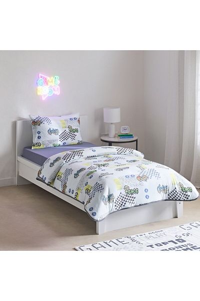 Home Box Tom Gearhead Skate 2-Piece Single Microfibre Printed Jersey Comforter Set 135x220 cm