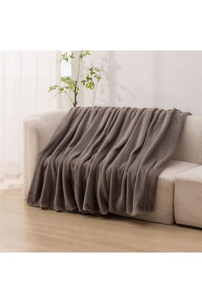 Home Box Lla Ura Rabbit Fur Double Layer Twin Blanket 150x220 cm
