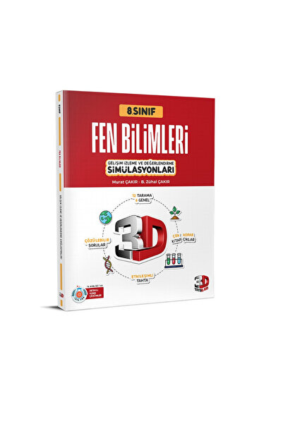 3D Yayınları 3D Yaynları LGS  Fen Bilimleri Simülasyon Deneme
