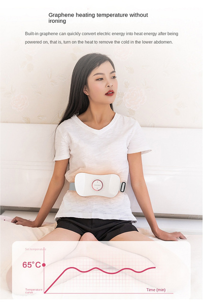 ErginGroup Şarjlı Titreşimli Bel Kalça Karın EMS Göbek Regl Ağrı Adet Gün Kem...