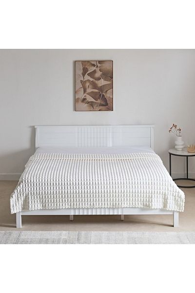 Home Box Delft Jacquard Flannel Queen Blanket 200x220 cm