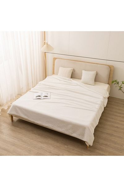 Home Box Lla Ura Rabbit Fur Double Layer Twin Blanket 150x220 cm
