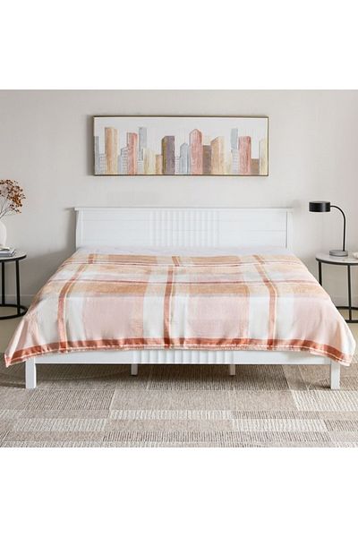 Home Box Matrix Seth Printed Flannel Queen Blanket 200x220 cm