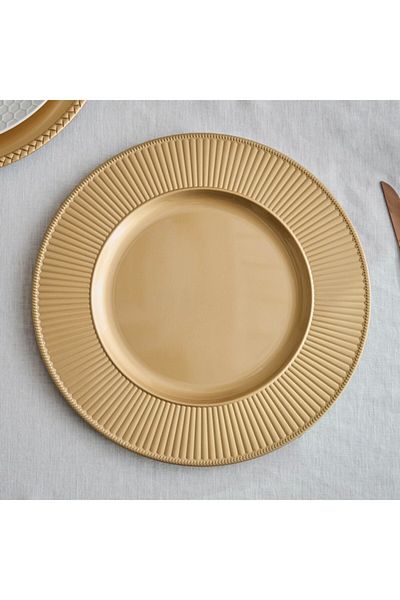 Home Box Naz Stripe Charger Plate 33 cm