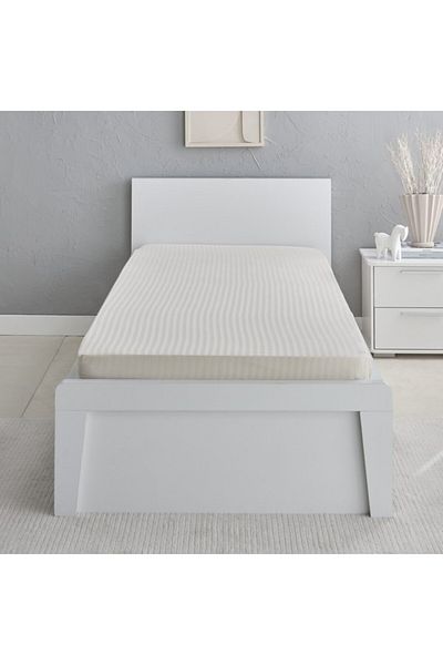 Home Box Hamilton Stripe Satin Cotton Single Fitted Sheet 90x200+36 cm