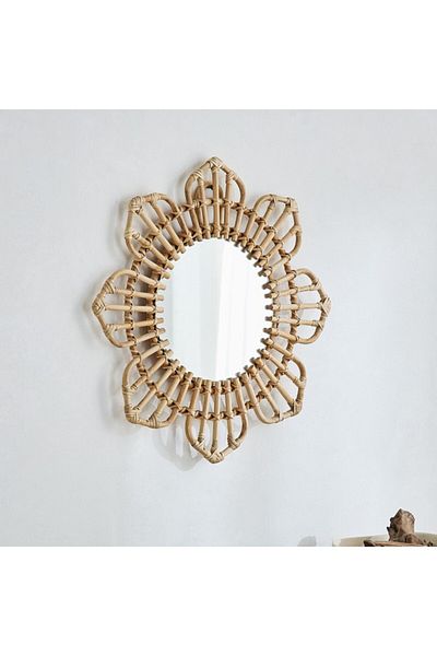 Home Box Boho Bliss Floral Decorative Mirror 44x4x44 cm