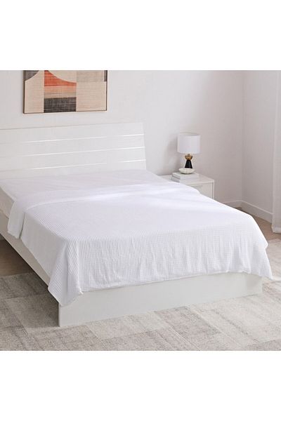 Home Box Serene Waffle Double Layer Queen Blanket 200x220 cm