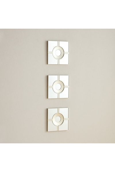 Home Box Brecklyn 3-Piece Mirror Set 25 cm