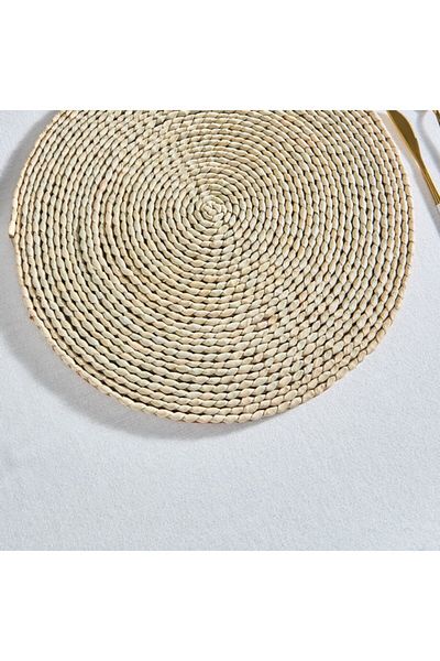 Home Box Coral Seagrass Round Placemat 38 cm