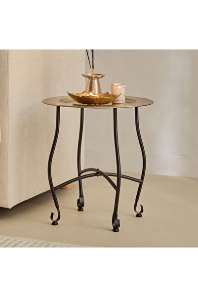 Home Box طاولة بيما لوتس المحفورة 40×40×50 سم