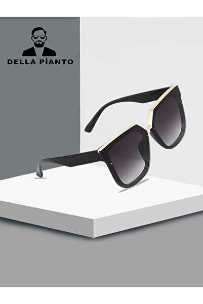 Della Pianto Women's Oversize Black Sunglasses