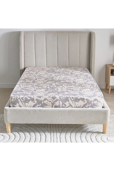 Home Box Aurora Heya Printed Cotton Single Fitted Sheet 90x200+33 cm