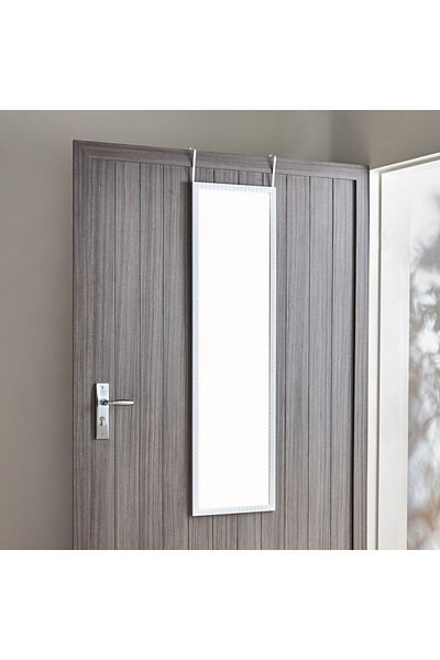 Home Box Brecklyn Over the Door Mirror with Hook 34x124x1.2 cm