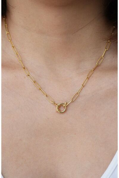 LAİKA Gemici Kapama Çelik Ataç Zincir 45 CM