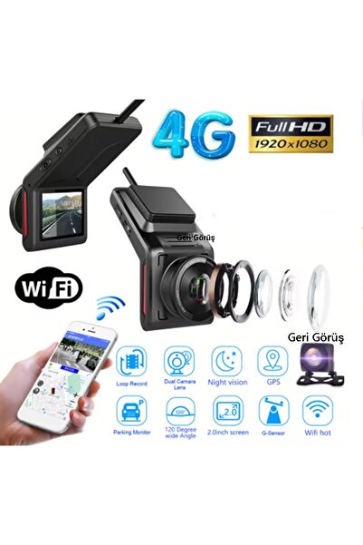 Genel Markalar 4g Sim Kartlı Araç İçi Kamera - GPS uzaktan İzleme ve Sesli So...