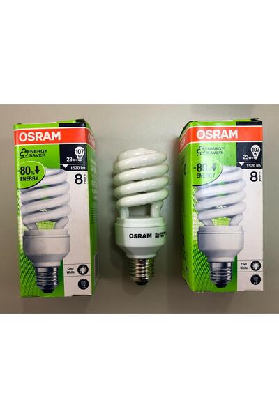 Osram 3 ADET OSRAM 23W=107W 1520 LÜMEN TASARRUFLU LAMBA 4000 KELVİN GÜNIŞIĞI