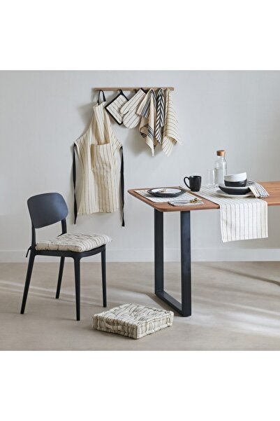 Home Box Noir Stripe Table Placemat 33x48 cm