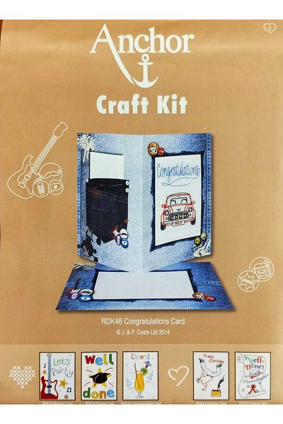 Anchor DIY Greeting Card Cross Stitch Embroidery Kit 21X14.8Cm