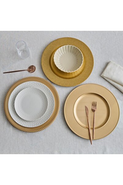 Home Box Naz Stripe Charger Plate 33 cm