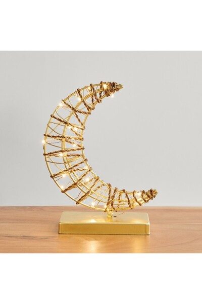 Home Box مصباح LED معدني على شكل قمر من Asher مقاس 20.2x7.6x24.3 سم