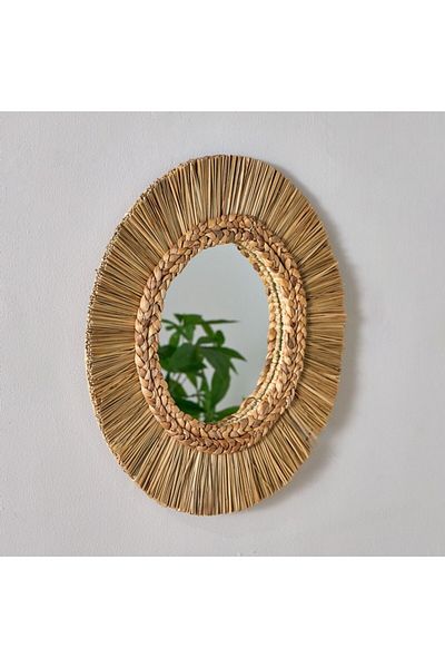 Home Box Belmonte Seagrass Mirror 50 cm