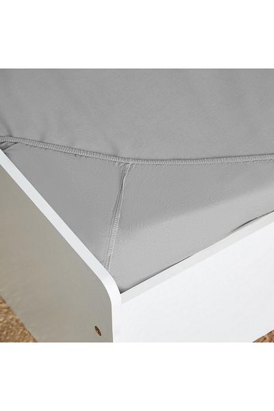 Home Box Ballina Solid Cotton Single Fitted Sheet 90x200+33 cm