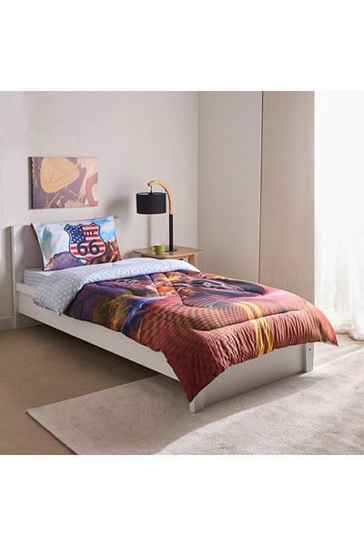 Home Box Gaming Biker 2-Piece Single Microfibre Comforter Set 135x220 cm