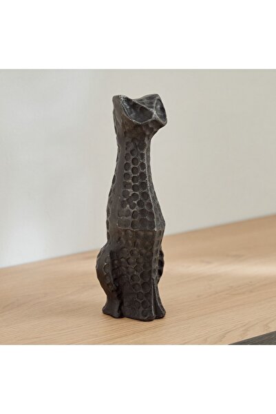 Home Box ديكور طاولة قطة من الألومنيوم من أوربت، مقاس 9×8×25 سم