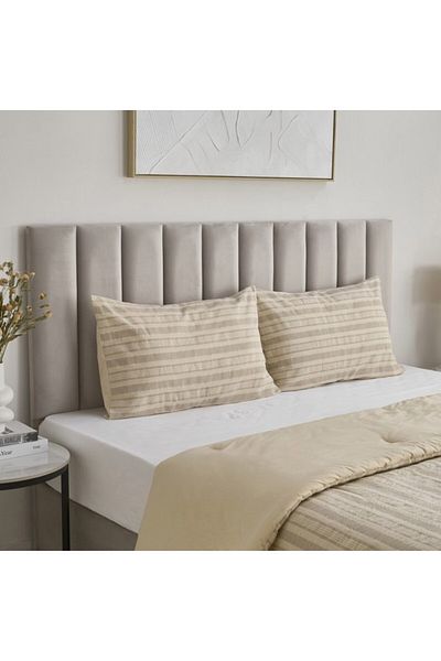 Home Box Weave Elegance 3-Piece Nibe Stripe Woven Twin Comforter Set 160x220 cm