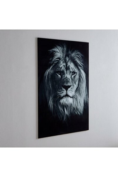 Home Box لوحة جدارية من الزجاج المقوى على شكل أسد فيستا 60×90 سم