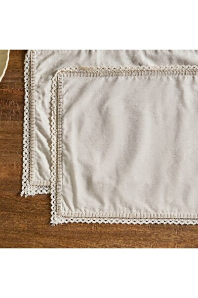 Home Box Naturio 2-Piece Lace Table Placemat Set 33x48 cm