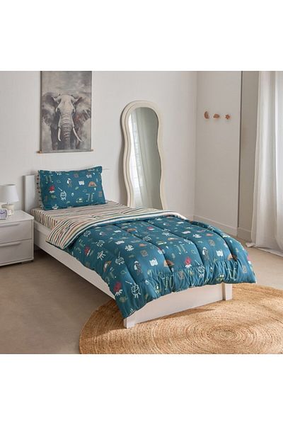 Home Box Joy Adventurer Campsite 2-Piece Single Cotton Comforter Set 135x220 cm