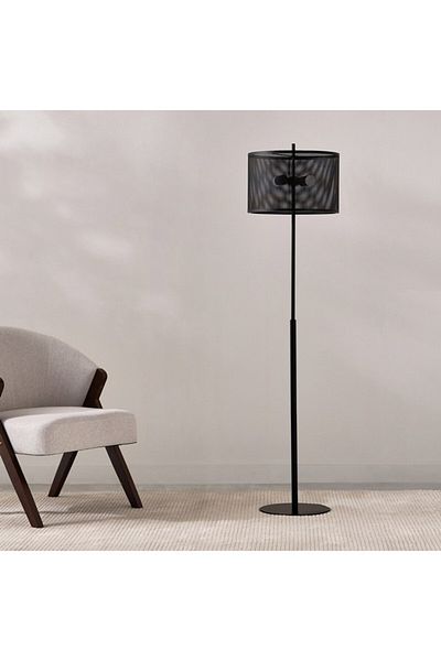 Home Box Tyler Metal Floor Lamp with Shade 39x157.5 cm