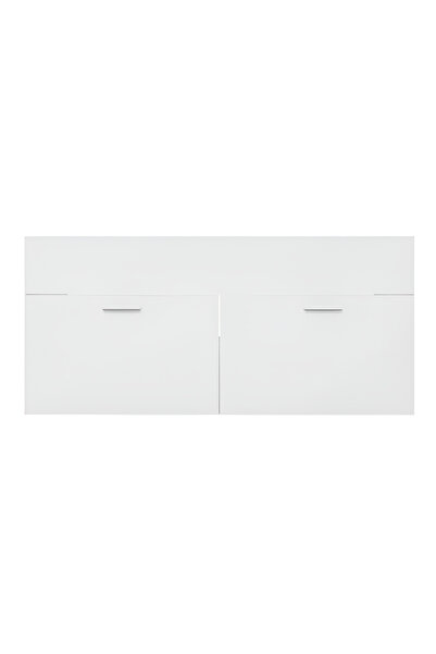 KRM HOME Suntalam kapaklı lavabo dolabı (BEYAZ) (LAVABOSUZ)