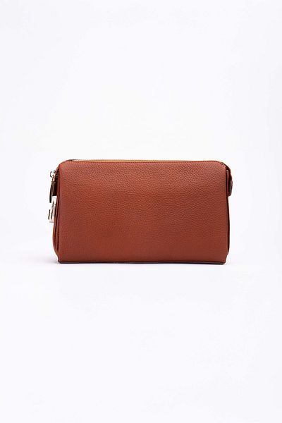 Niki Leather Πορτφόλιο με φερμουάρ Blanc από γνήσιο δέρμα