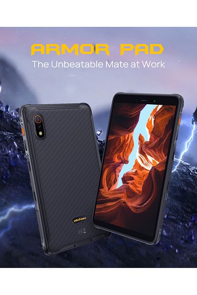 ULEFONE Armor Pad - 8 inch HD+ DISPLAY -4GB RAM 64GB ROM - 7650mAh Battary - NFC