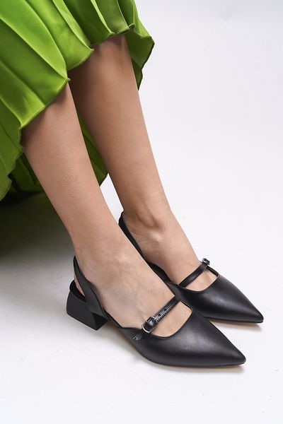 Riccon Women's High Heels - Esasyra Model 0012110   Black Skin