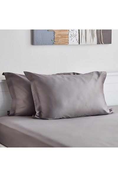 Home Box Opulent Luxe 2-Piece Solid Cotton Pillowcase Set 50x75 cm