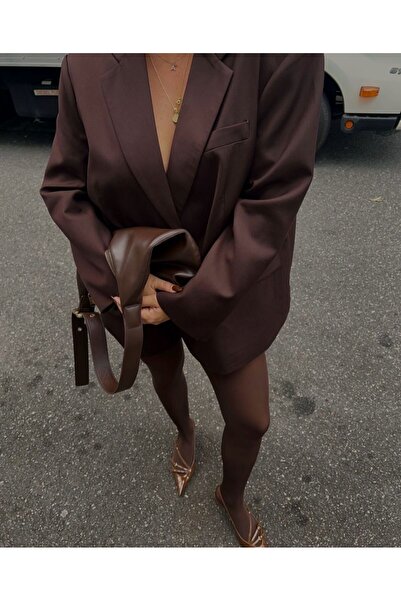 sunfyre ΓΥΝΑΙΚΕΙΟ Μπλέιζερ με κουμπιά μπροστά, πλαϊνές τσέπες, επένδυση εσωτερικά και oversize