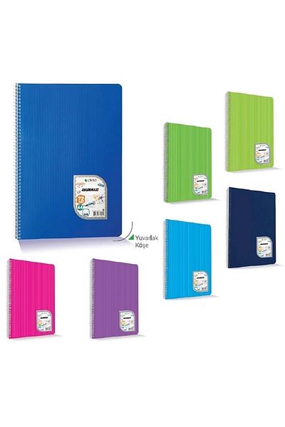 COLORMAXİ Colormaxi 60 Yp carouri A5 caiet copertă din plastic spirală