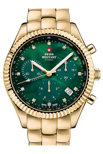 Swiss Military SM30207.04 Elegant Chronograph Ladies Watch 38mm 5ATM